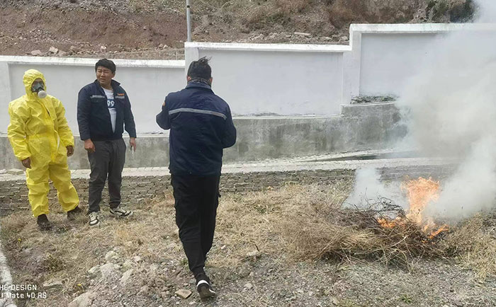 德欽縣污水處理廠應(yīng)急培訓(xùn)、實(shí)操演練